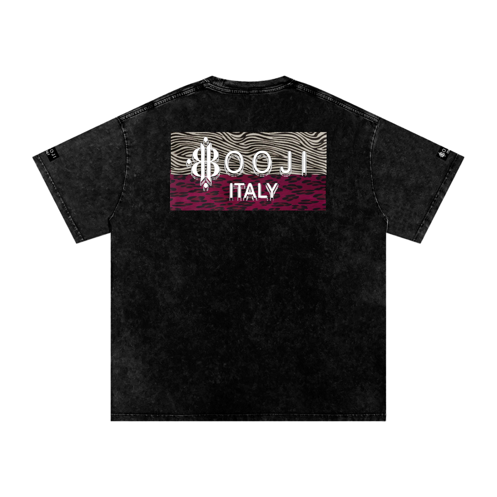 BOOJI ITALY WILD INFLUENCE COLLECTION SNOW WASHED T-SHIRT