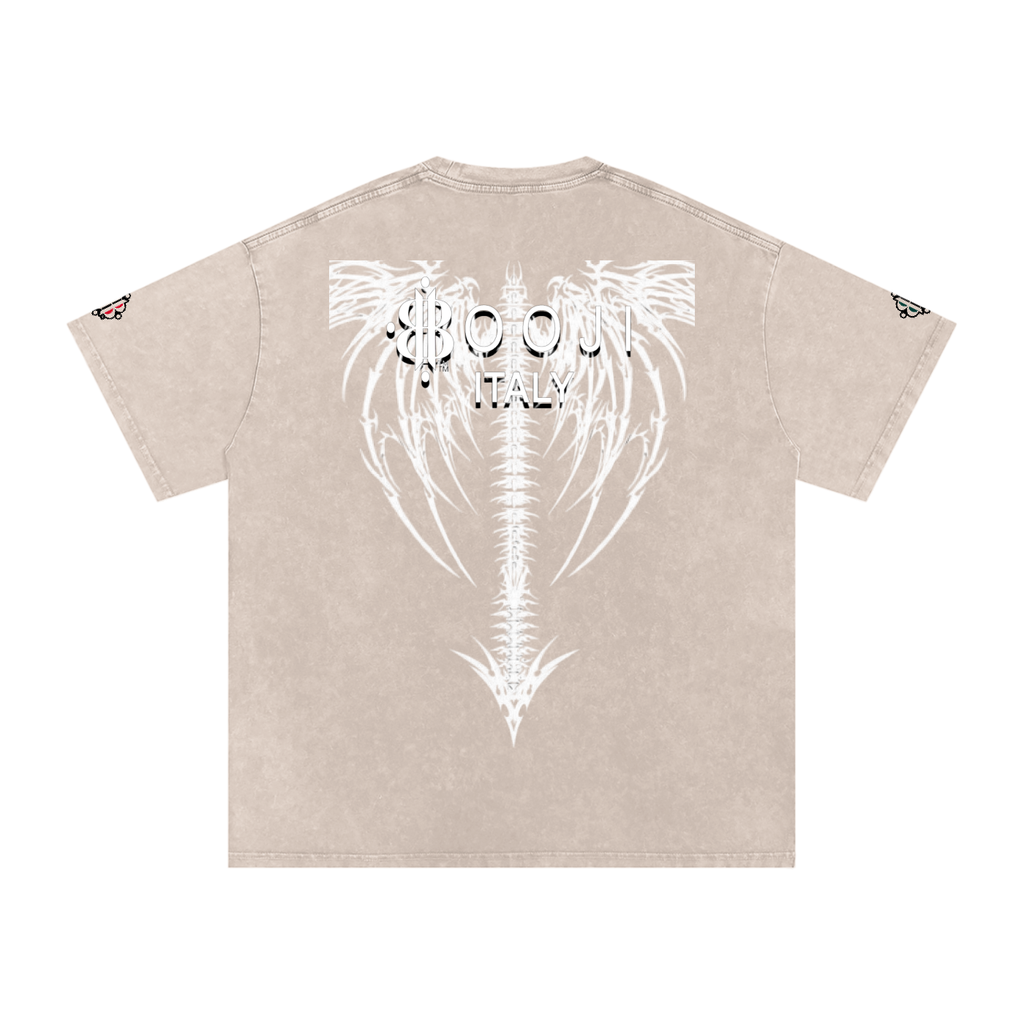 BOOJI ITALY DXXD IN LOVE BUTTERFLIES SNOW WASHED T-SHIRT