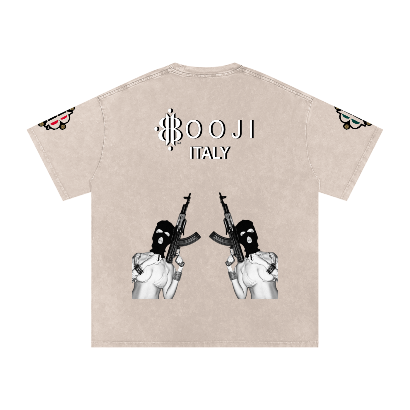 BOOJI ITALY BITE THA BULLET SNOW WASHED T-SHIRT
