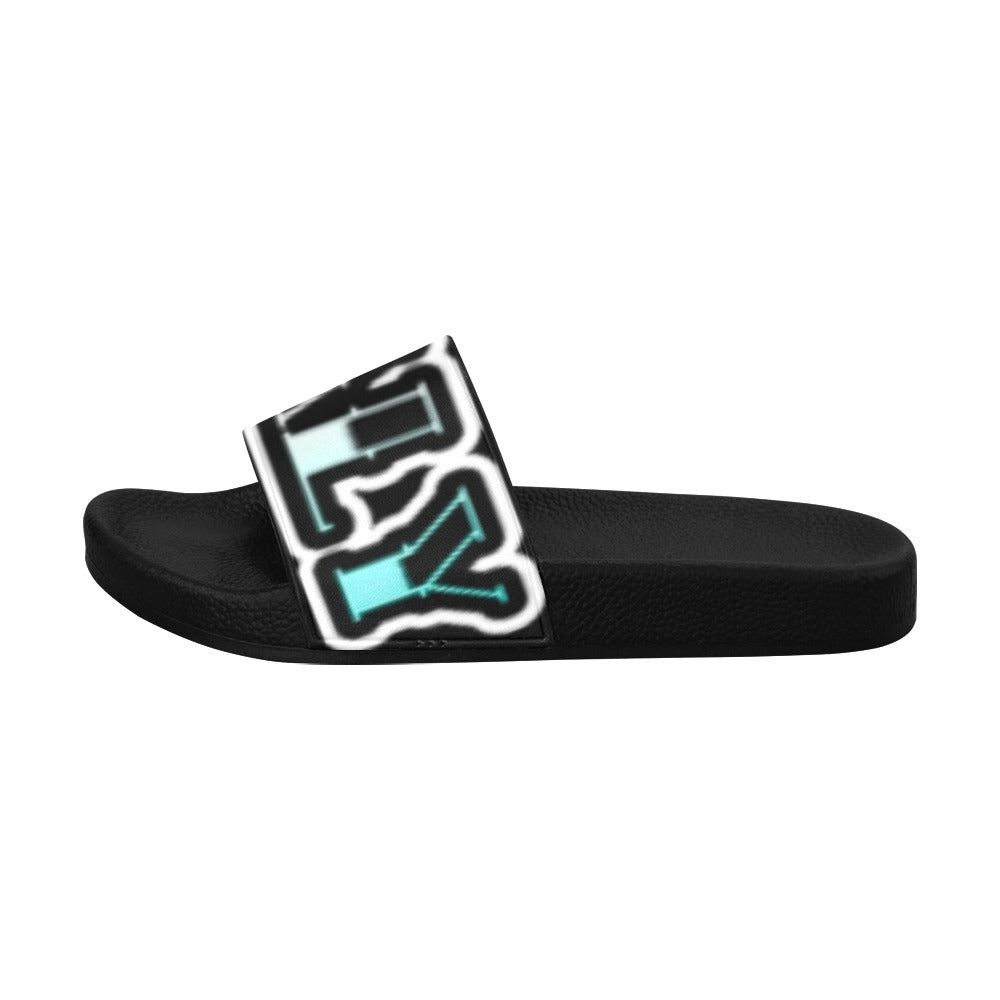 BOOJI INVERTS TATTOO LOGO SLIDES Women's Slide Sandals(Model 057)