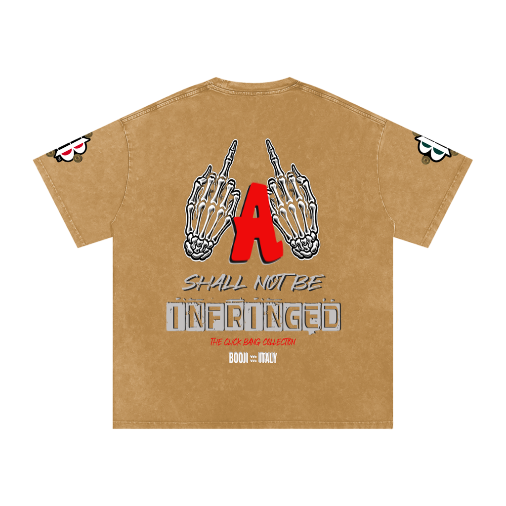 BOOJI ITALY "CLICK BANG COLLECTION" SNOW WASHED T-SHIRT