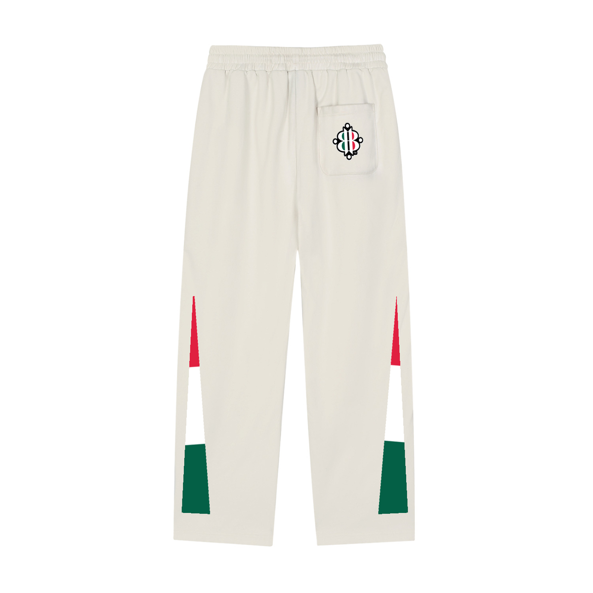 BOOJI ITALY 4 EVER $ LOGO MEN'S REFLECTION STRIPED SWEATPANTS