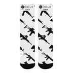 BOOJI ITALY CLICK BANG COLLECTION LOGO MEN'S WHITE SOCKS