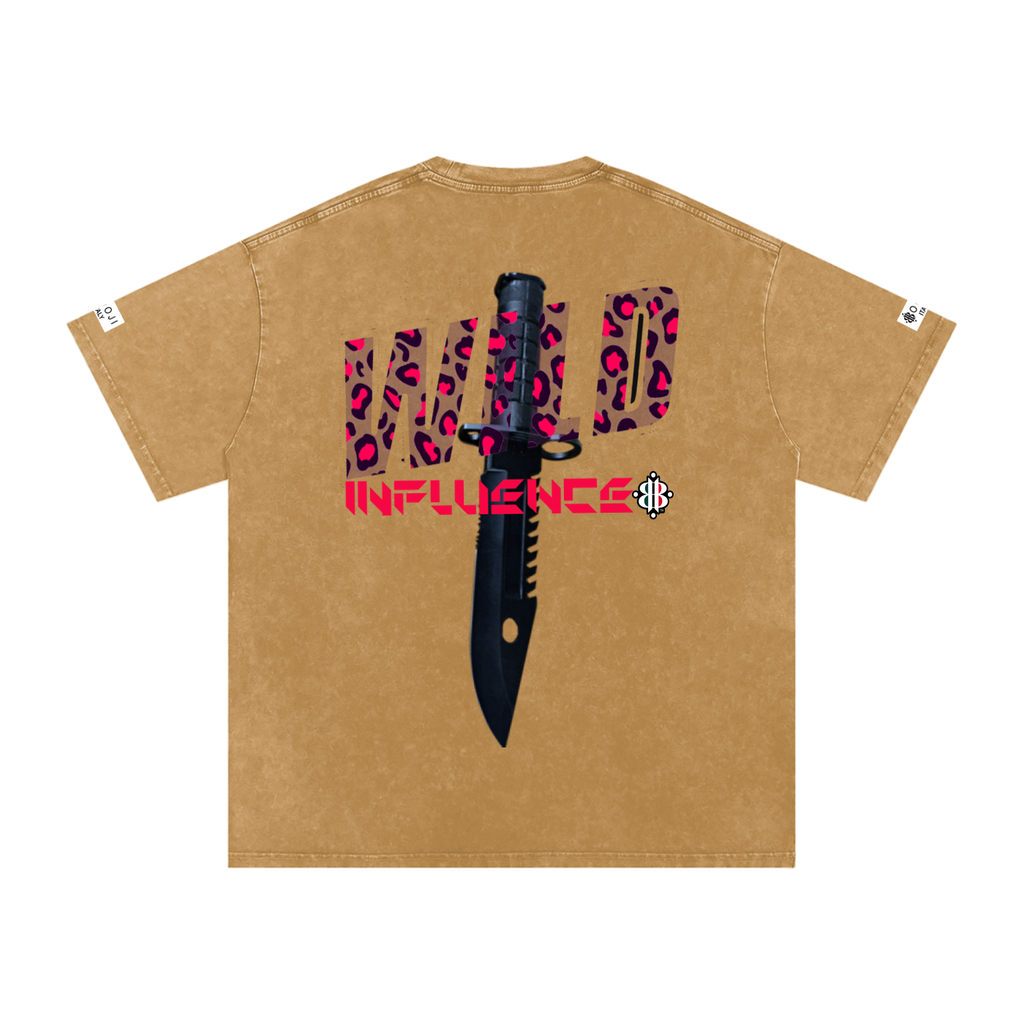 BOOJI ITALY "WILD INFLUENCE" LINE SNOW WASHED T-SHIRT