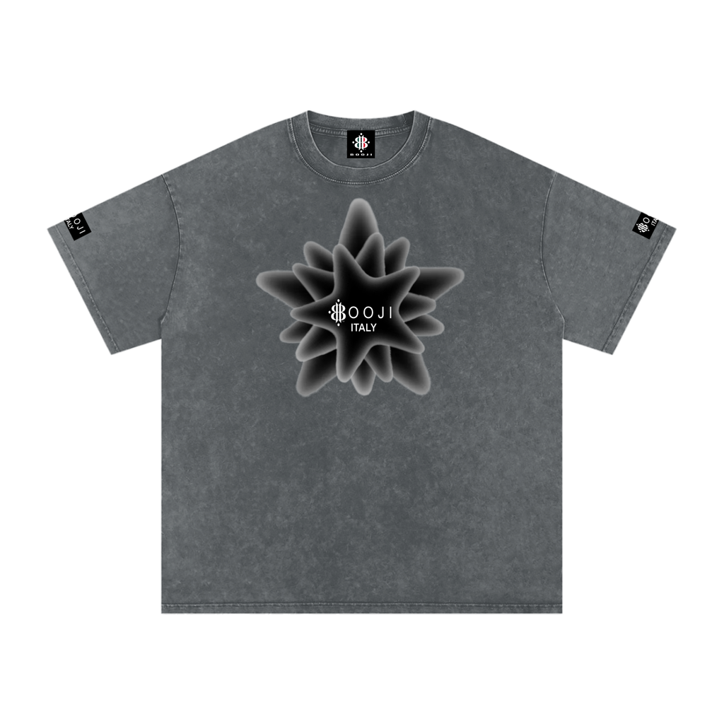 BOOJI ITALY MAGADIGS COLLECTION LOGO SNOW WASHED T-SHIRT