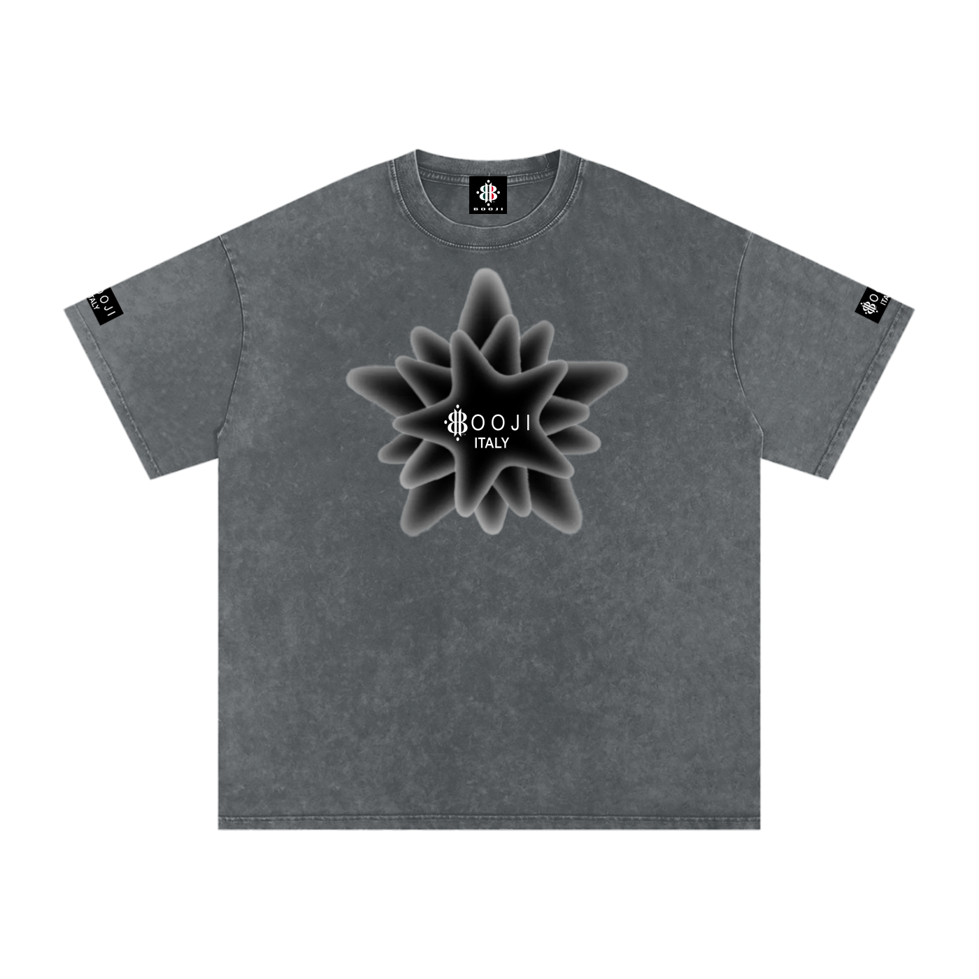 BOOJI ITALY MAGADIGS COLLECTION LOGO SNOW WASHED T-SHIRT