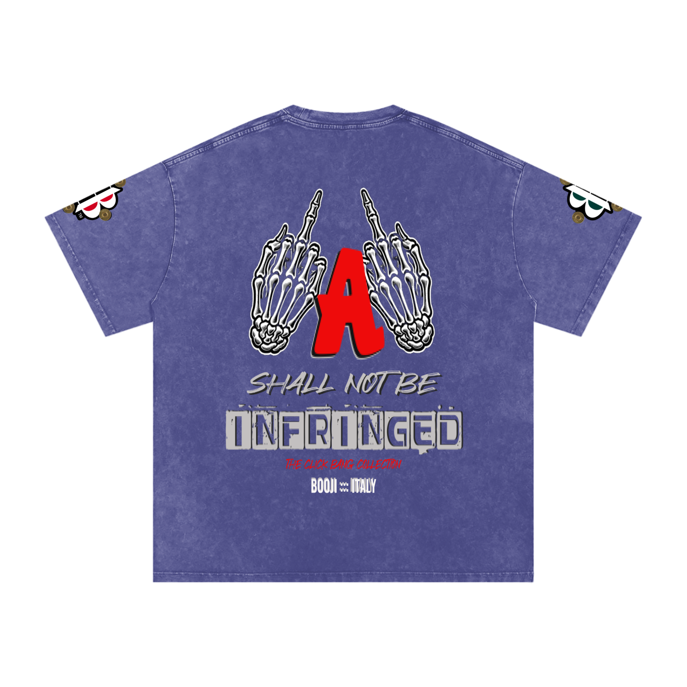 BOOJI ITALY "CLICK BANG COLLECTION" SNOW WASHED T-SHIRT
