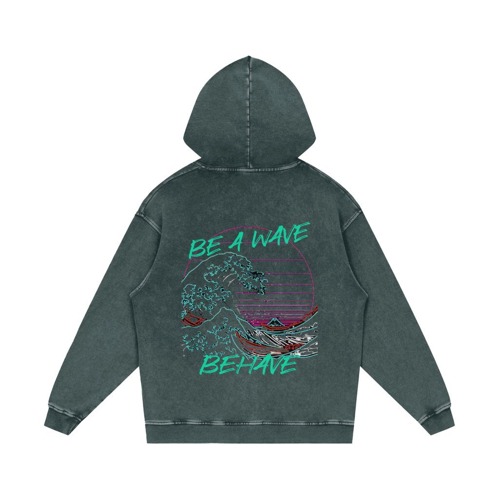 BOOJI ITALY BE A WAVE BEHAVE SNOW WASHED HOODIE