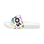 BOOJI ITALY LOGOS COLLECTION WOMEN'S WHITE SOLE SLIDES