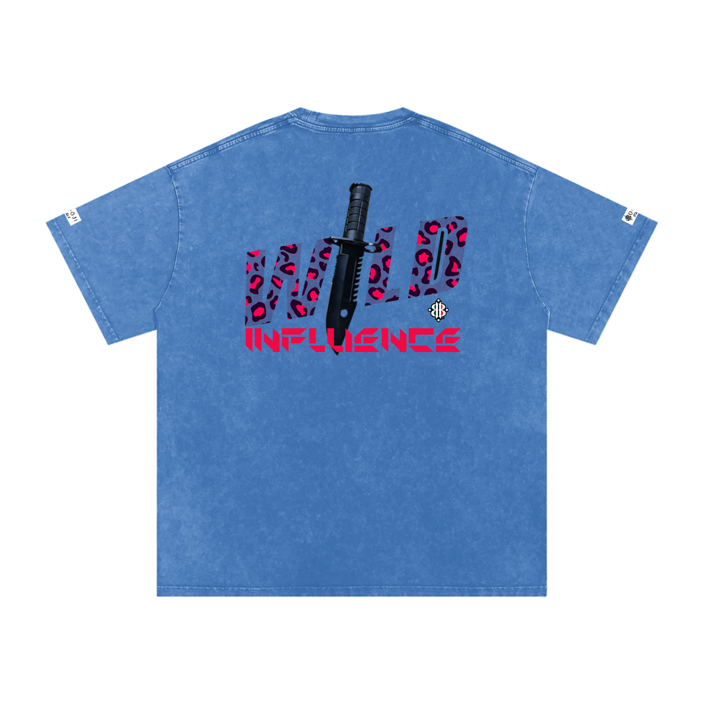 BOOI ITALY WILD INFLUENCE KNIFED SNOW WASHED T-SHIRT