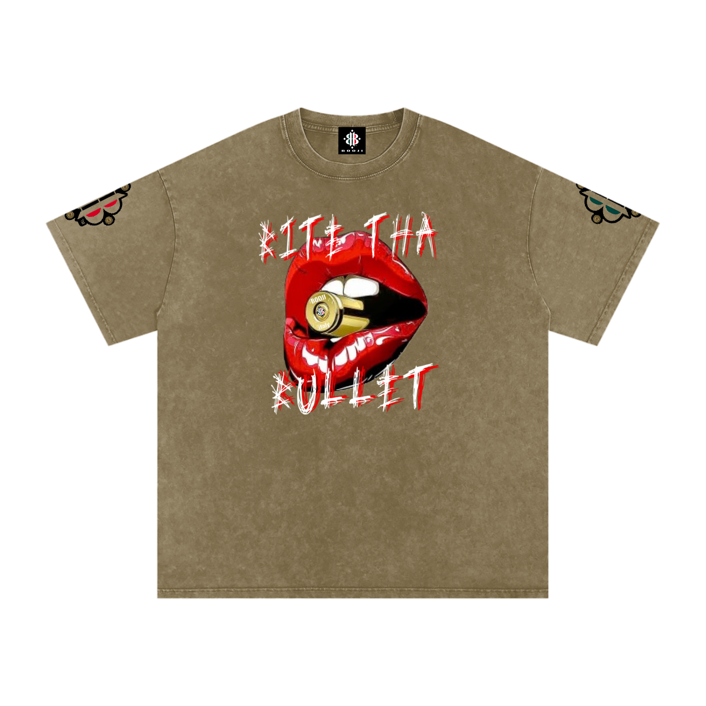 BOOJI ITALY BITE THA BULLET SNOW WASHED T-SHIRT