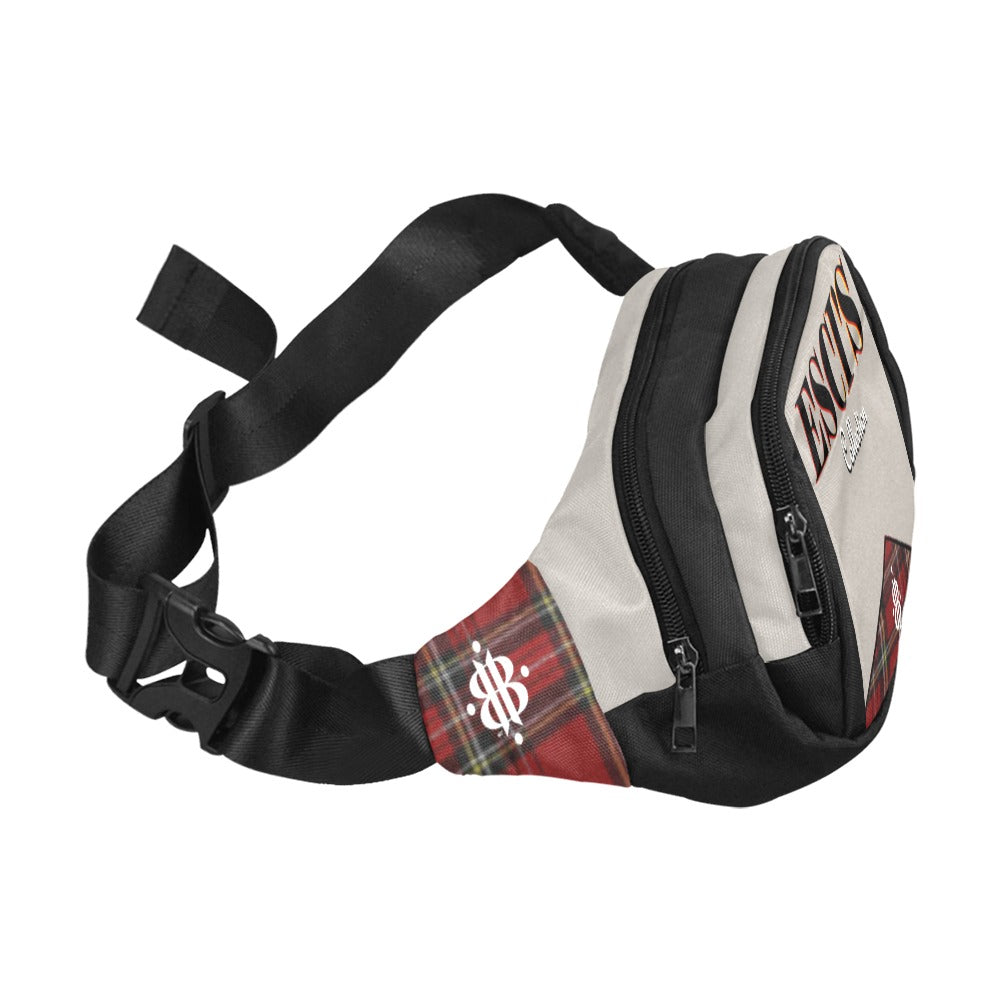 BOOJI ITALY ESCI'S COLLECTION BLACK NYLON CANVAS WAIST BAG