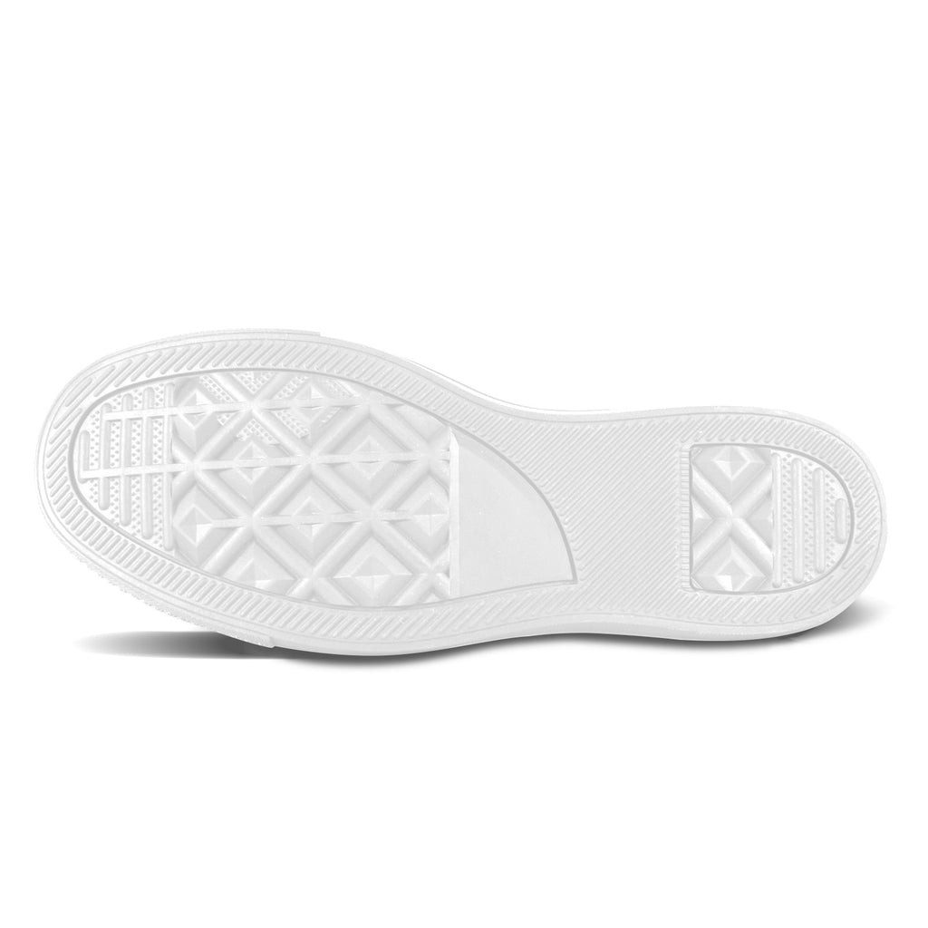 BOOJI ITALY INVERTED 4 EVER $ LOGO PATTERN MEN'S WHITE CANVAS SHOESLOGO PATTERN