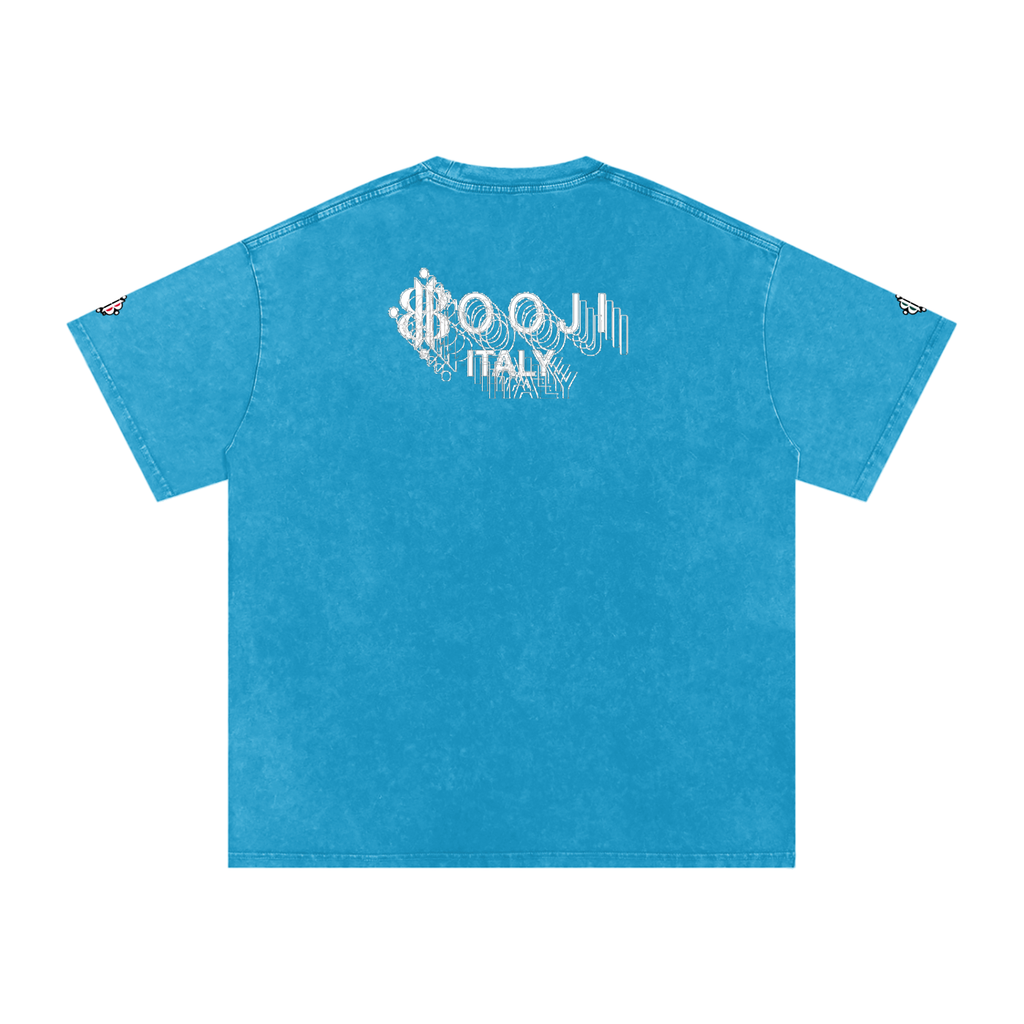 BOOJI ITALY "BE A WAVE, BEHAVE." SNOW WASHED T-SHIRT