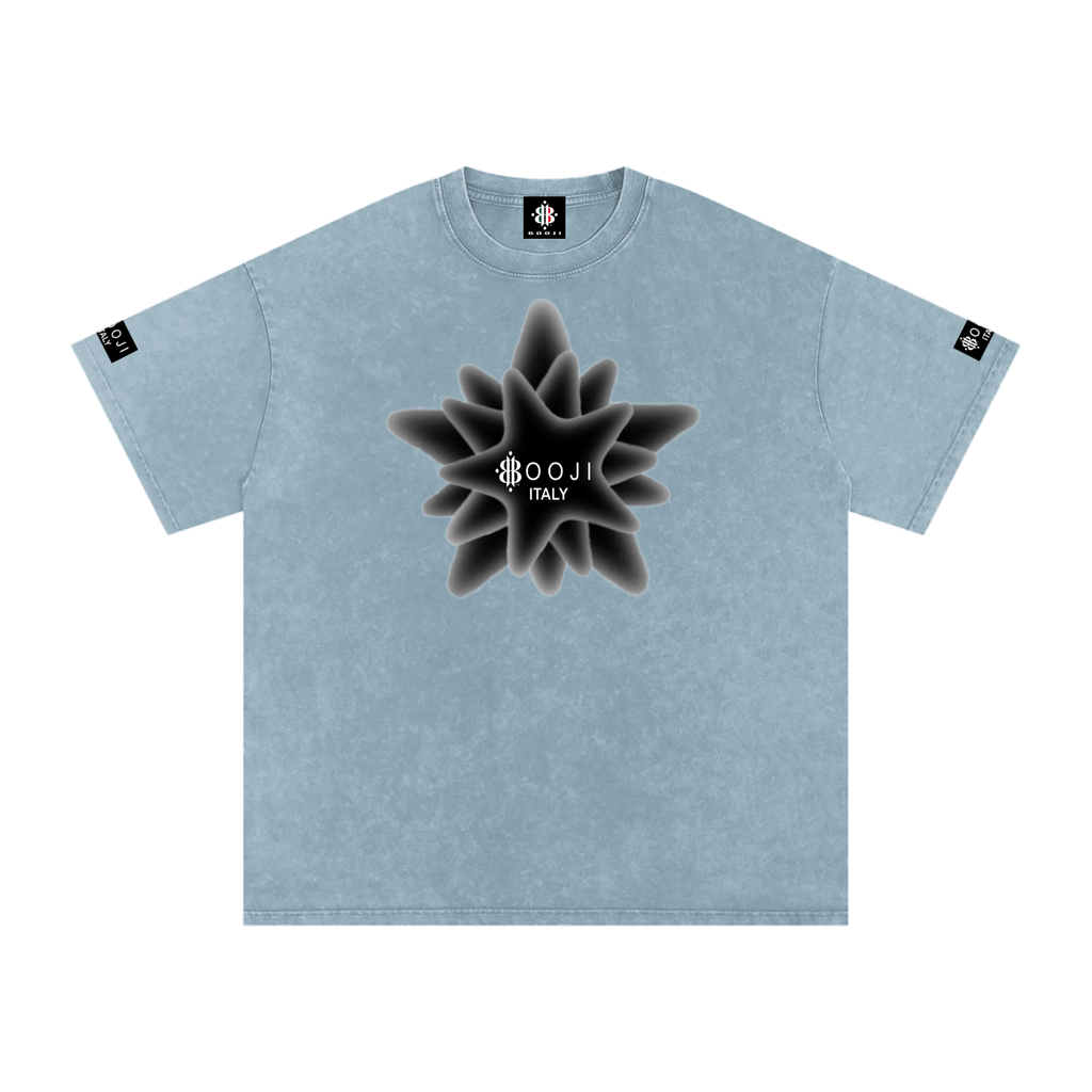 BOOJI ITALY MAGADIGS COLLECTION LOGO SNOW WASHED T-SHIRT