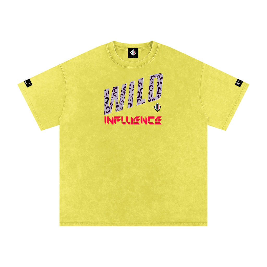 BOOJI ITALY WILD INFLUENCE Z-BACK SNOW WASHED T-SHIRT
