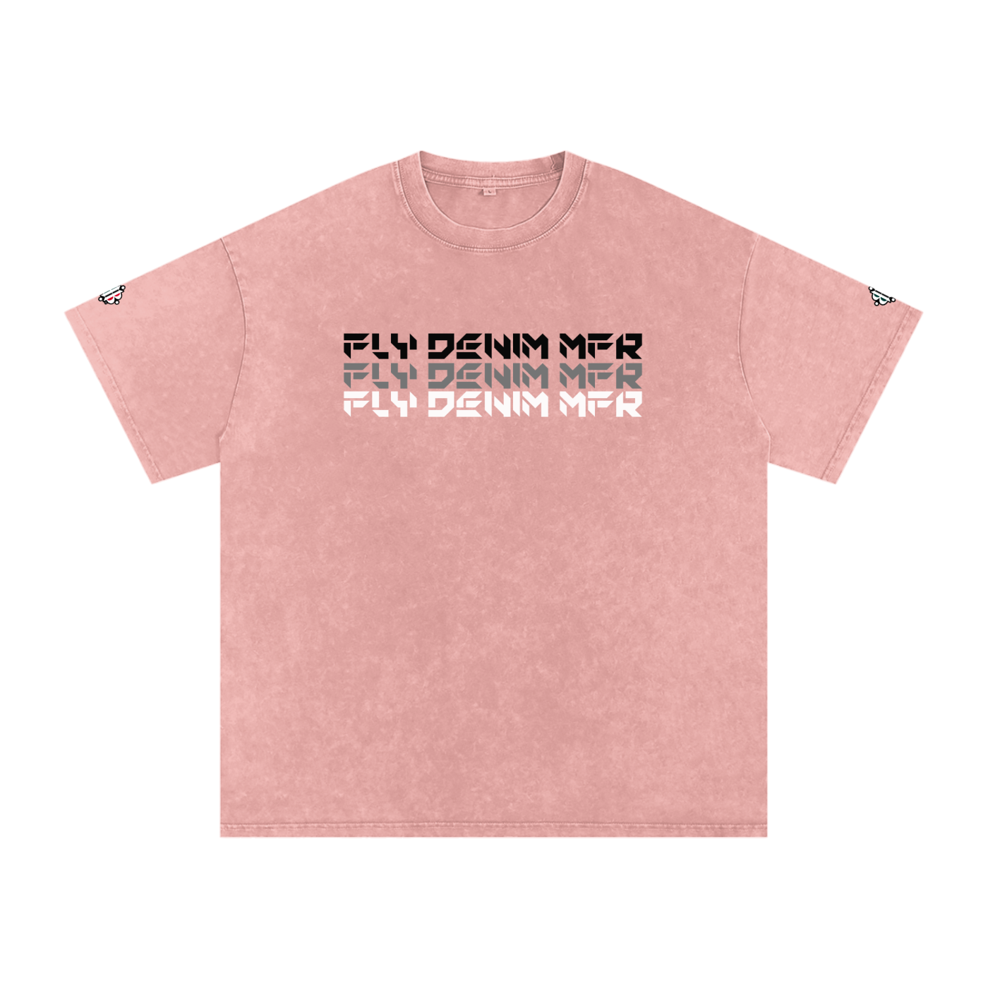BOOJI ITALY "FLY DENIM MFR." SNOW WASHED T-SHIRT