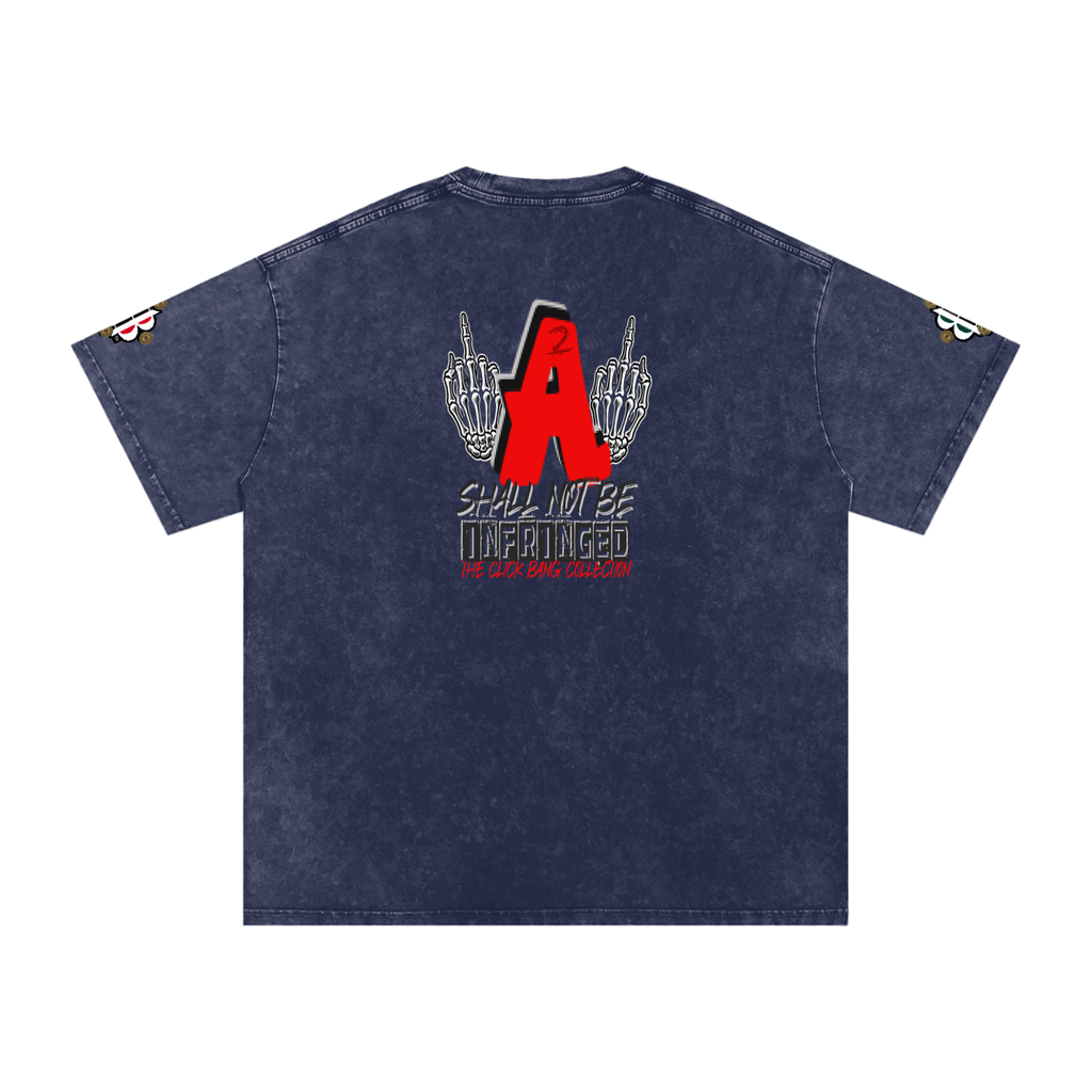 BOOJI ITALY CLICK BANG COLLECTION MENS SNOW WASHED T-SHIRT