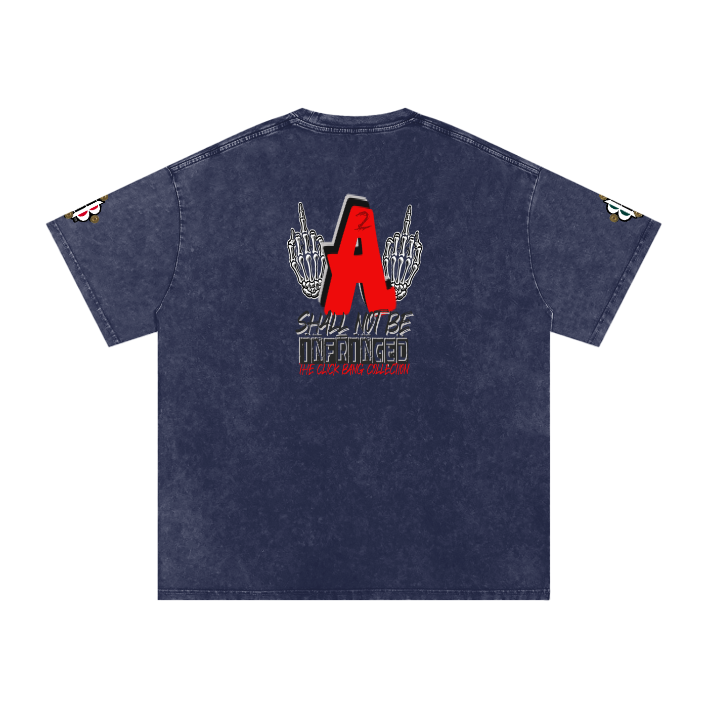 BOOJI ITALY CLICK BANG COLLECTION MENS SNOW WASHED T-SHIRT