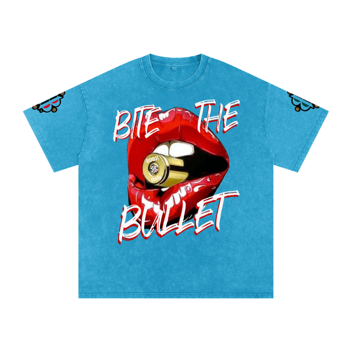 BOOJI ITALY "BITE THE BULLET" SNOW WASHED T-SHIRT