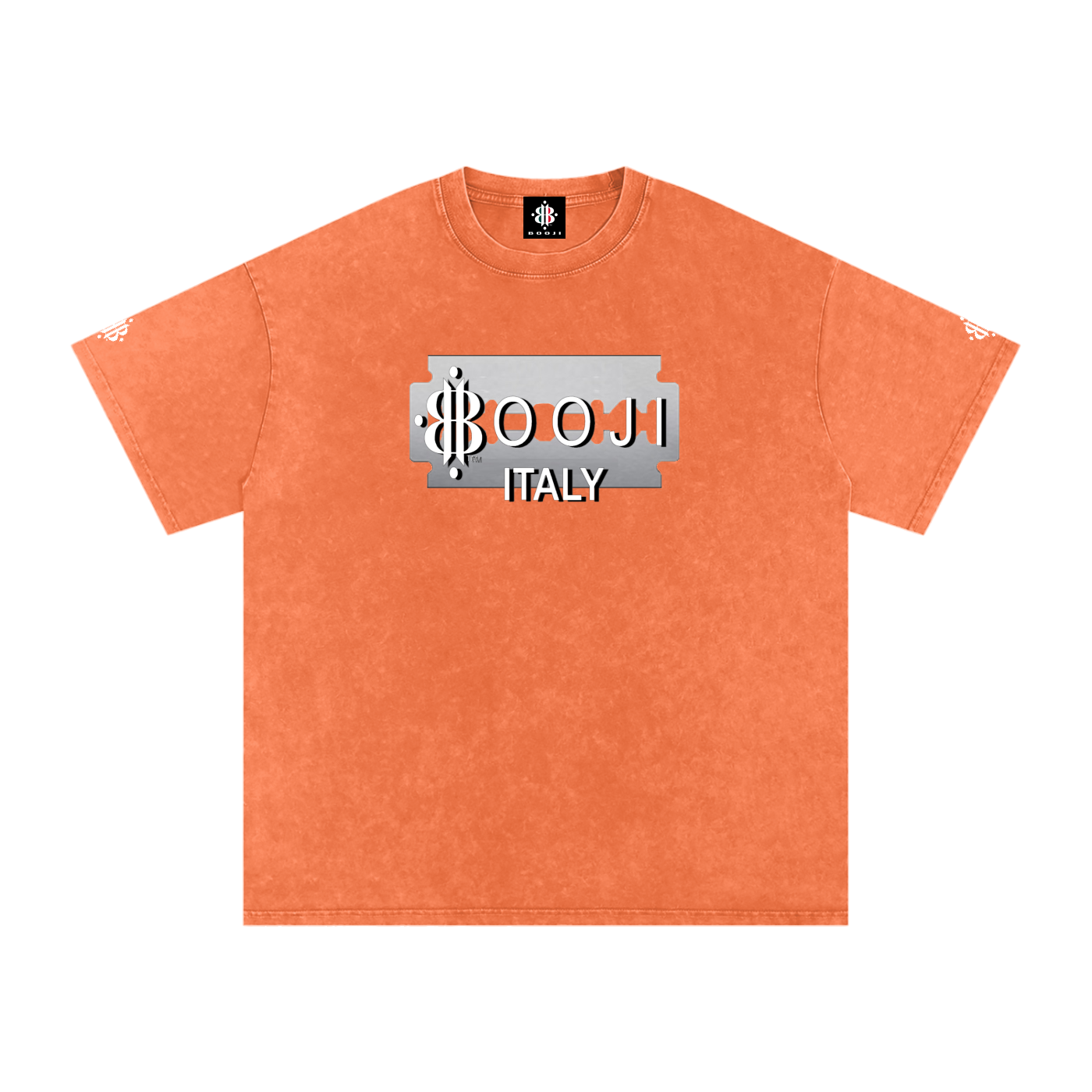 BOOJI ITALY SUPER POSITION COLLECTION RAZORS EDGE SNOW WASHED T-SHIRT