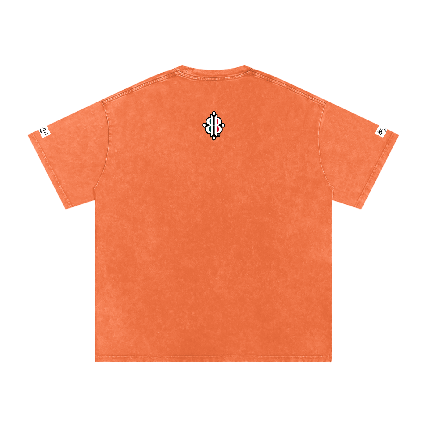 BOOJI ITALY ITALIAN FLAG BRAND LOGO SNOW WASHED T-SHIRT
