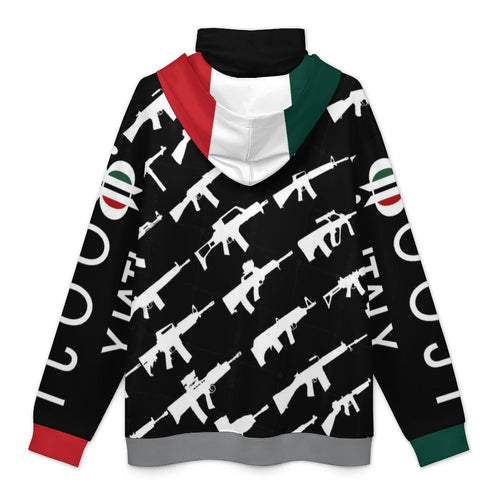 BOOJI ITALY "CLICK BANG COLLECTION" MENS BLACK HOODIE W/ MASK