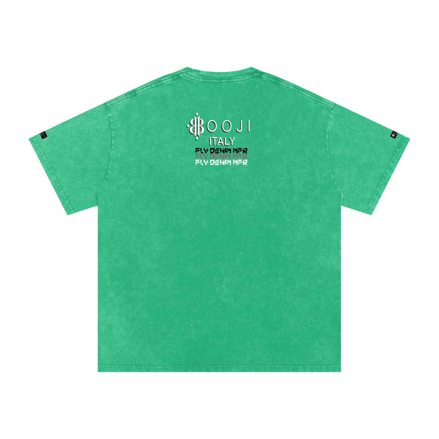 BOOJI ITALY "FLY DENIM MFR." SNOW WASHED T-SHIRT