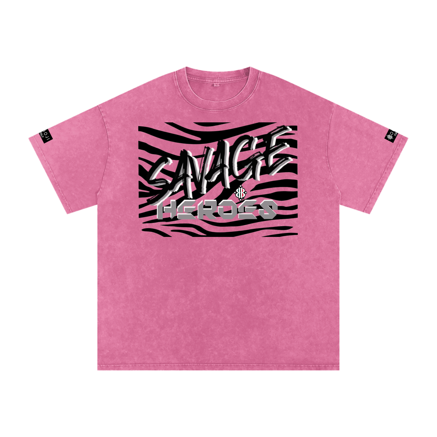 BOOJI ITALY "SAVAGE HEROES" SNOW WASHED T-SHIRT