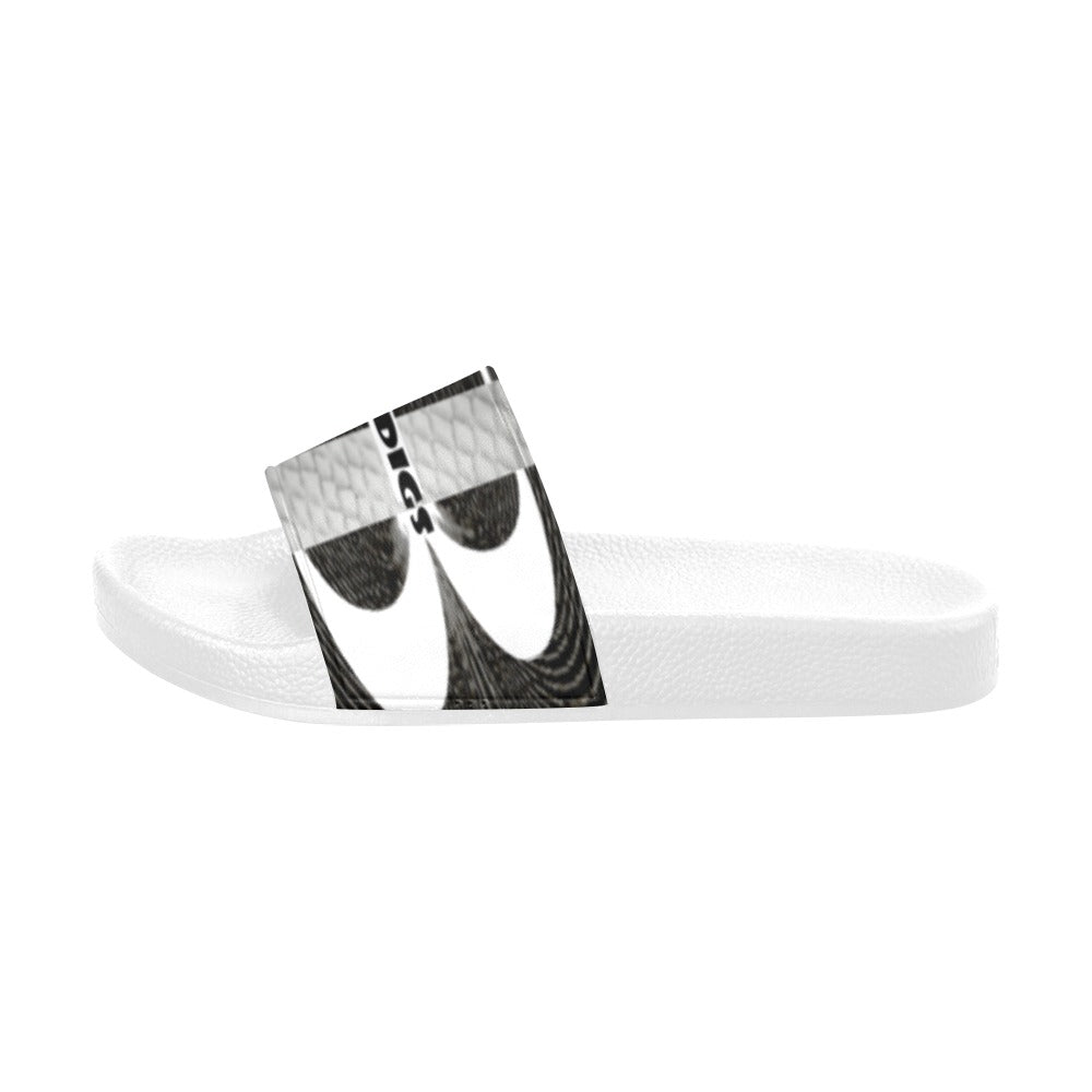 BOOJI ITALY MAGADIGS COLLECTION WOMEN'S WHITE SOLE SLIDES