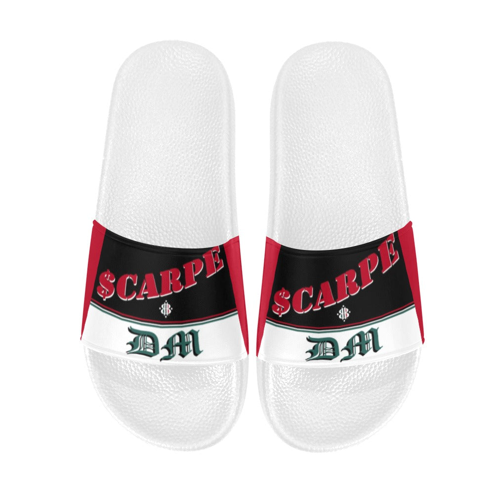 BOOJI ITALY SCARPE DM COLLECTION MEN'S WHITE SOLE SLIDES