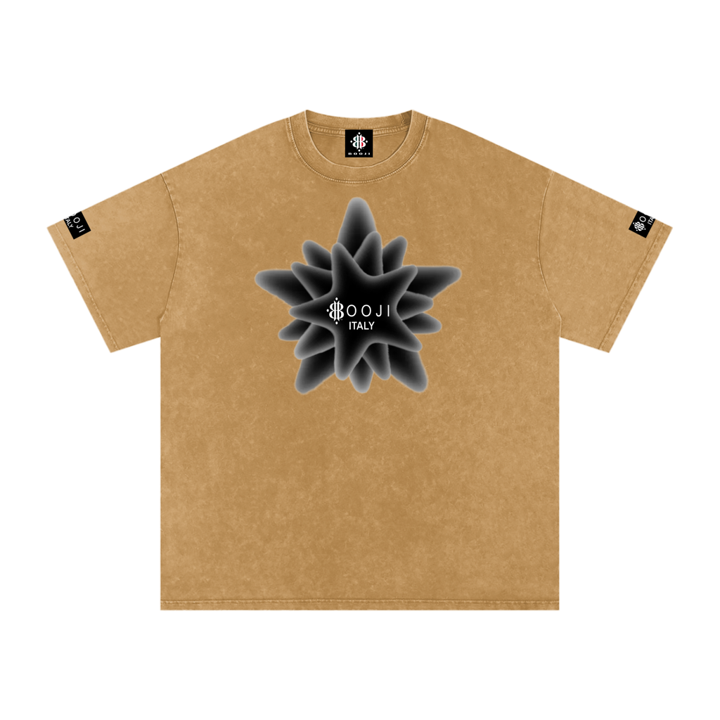 BOOJI ITALY MAGADIGS COLLECTION LOGO SNOW WASHED T-SHIRT