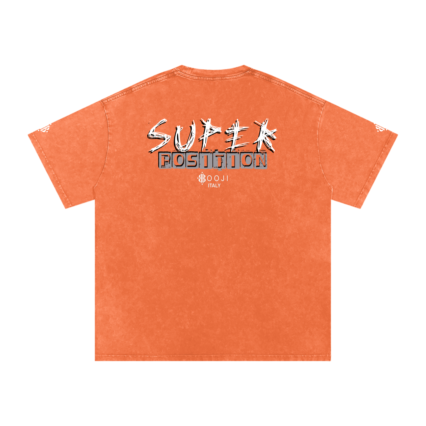 BOOJI ITALY SUPER POSITION COLLECTION RAZORS EDGE SNOW WASHED T-SHIRT