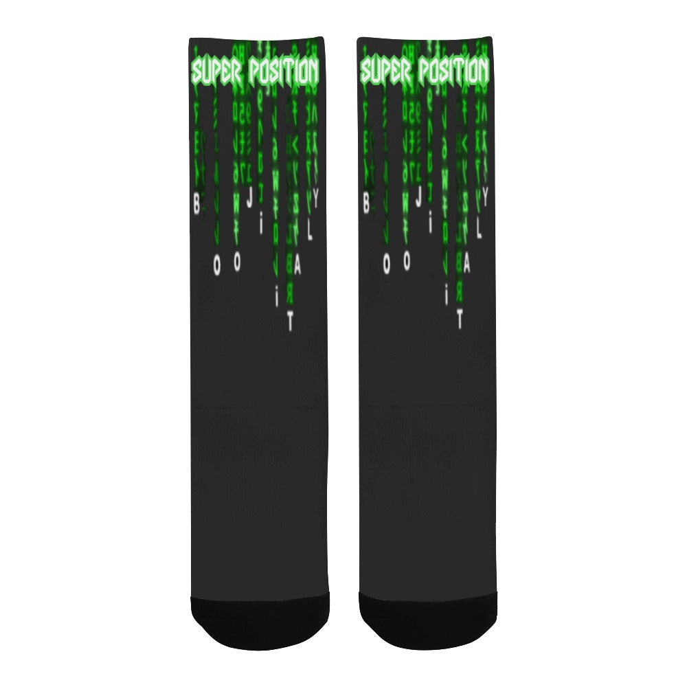 BOOJI ITALY SUPER POSITION COLLECTION MEN'S MATRIX TUBE SOCKS