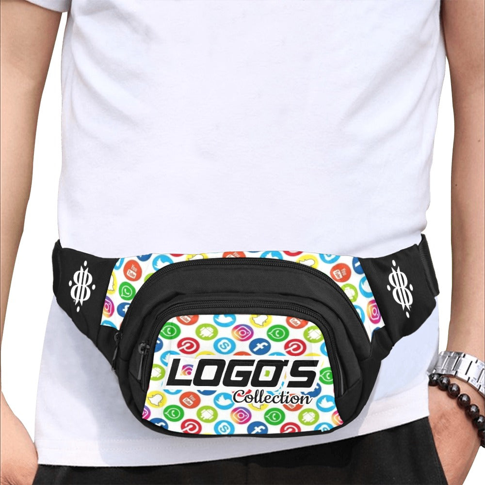 BOOJI ITALY LOGO'S COLLECTION BLACK WAIST BAG
