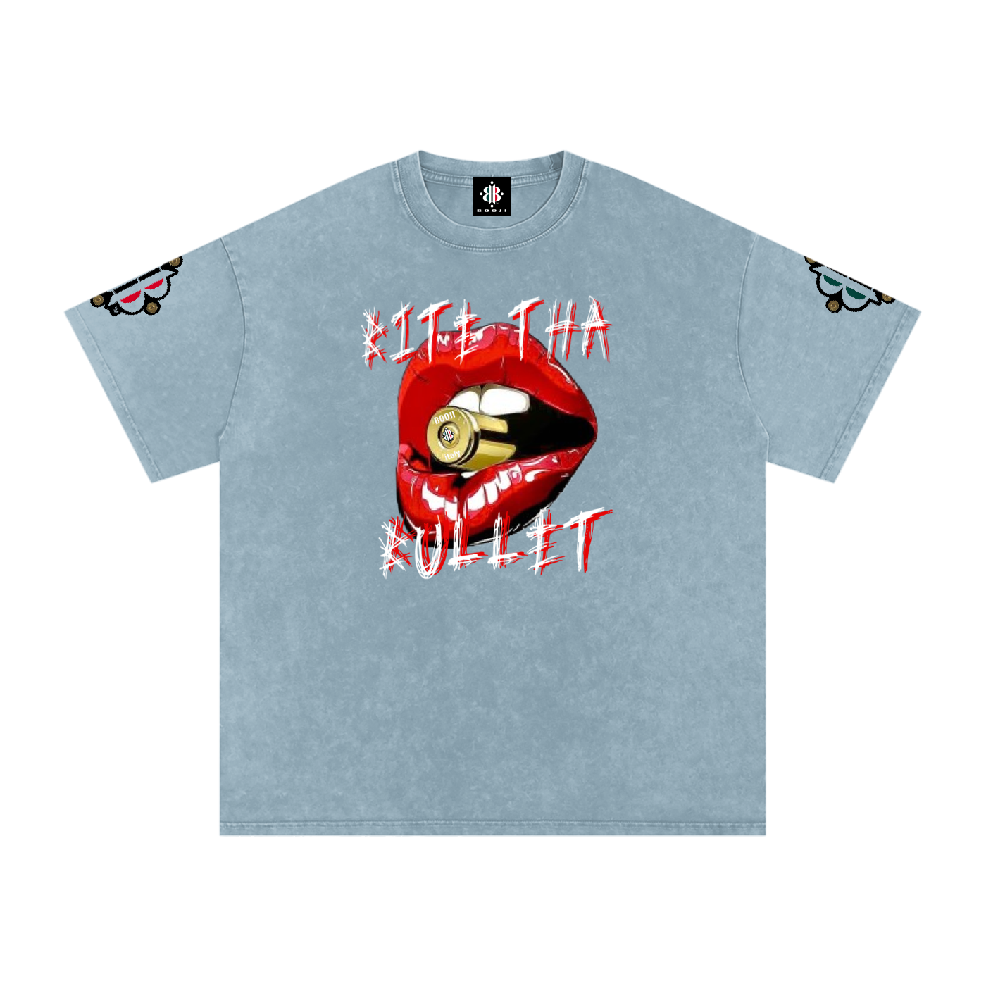 BOOJI ITALY BITE THA BULLET SNOW WASHED T-SHIRT