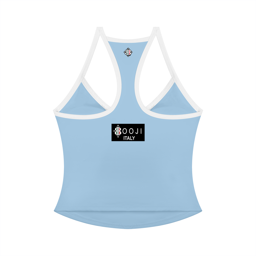 BOOJI ITALY 4 EVER $ LOGO WOMEN'S COLOR BLOCK YOGA TANK TOP