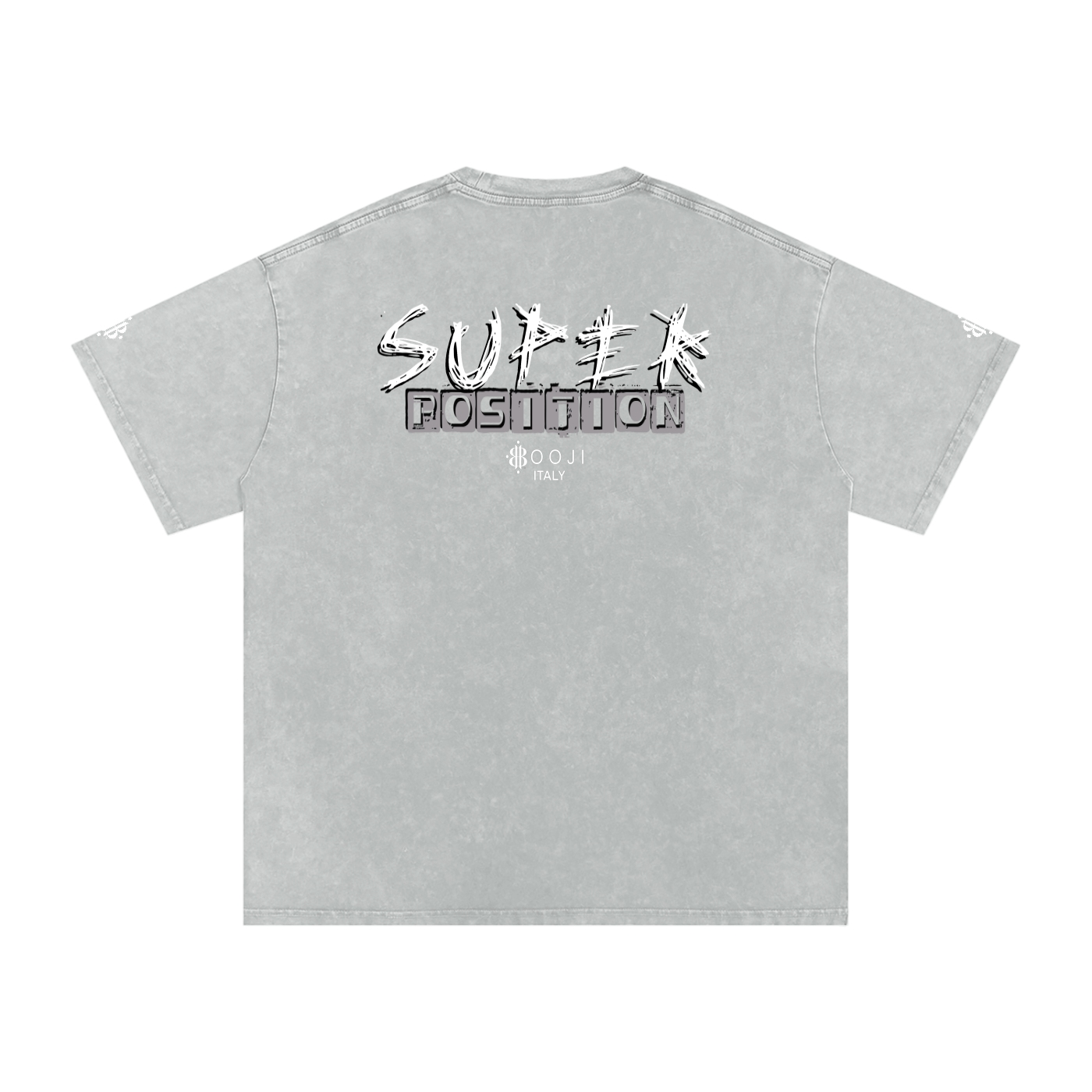 BOOJI ITALY SUPER POSITION COLLECTION RAZORS EDGE SNOW WASHED T-SHIRT