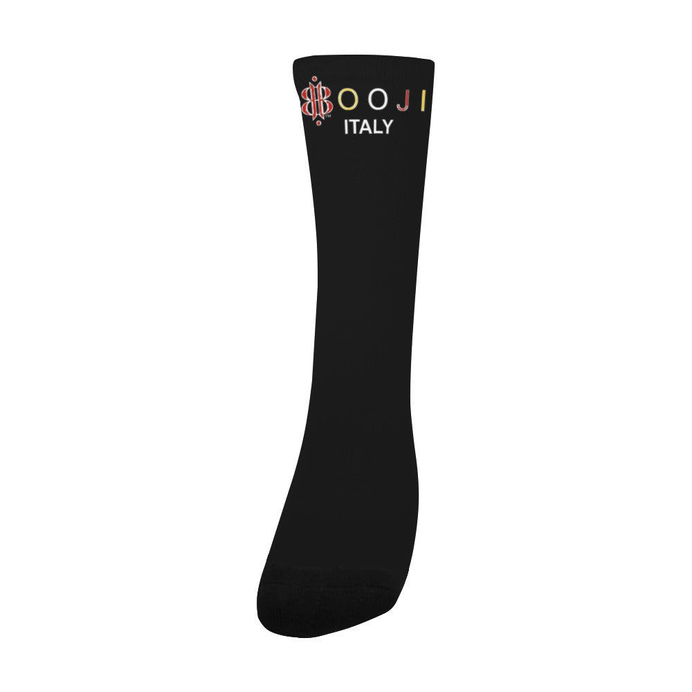 BOOJI ITALY ESCI'S COLLECTION BLACK TUBE SOCKS