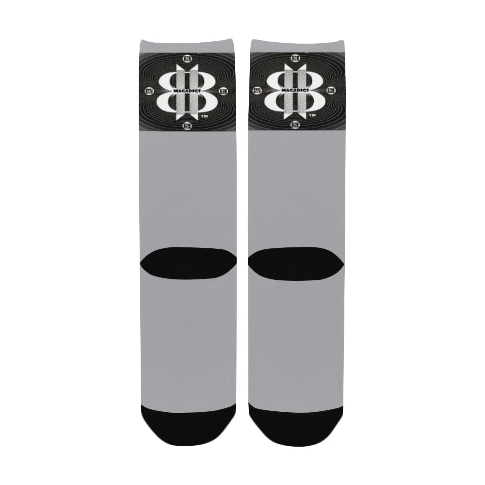 BOOJI ITALY MAGADIGS COLLECTION WOMEN'S GREY CREW SOCKS