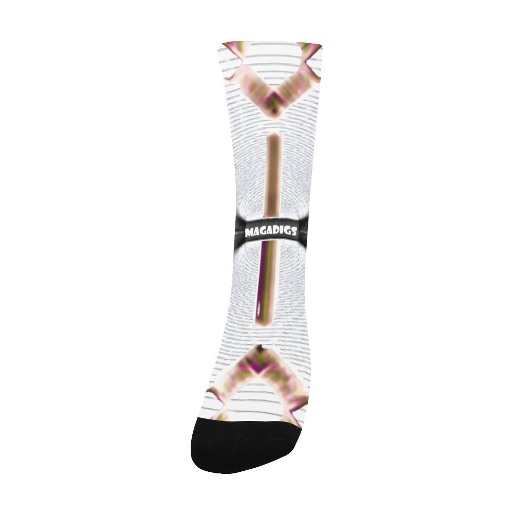 BOOJI ITALY ETA PRIMO LOGO BLACK TUBE SOCKS Men's Custom Socks