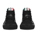 BOOJI LOGO PATTERN BLACK Vancouver High Top Canvas Women's Shoes (Model1013-1)