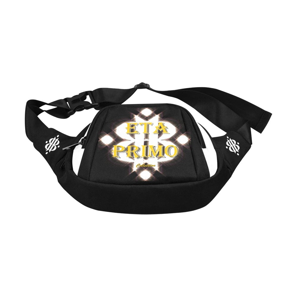 BOOJI ITALY ETA PRIMO COLLECTION BLACK NLON CANVAS WAIST BAG