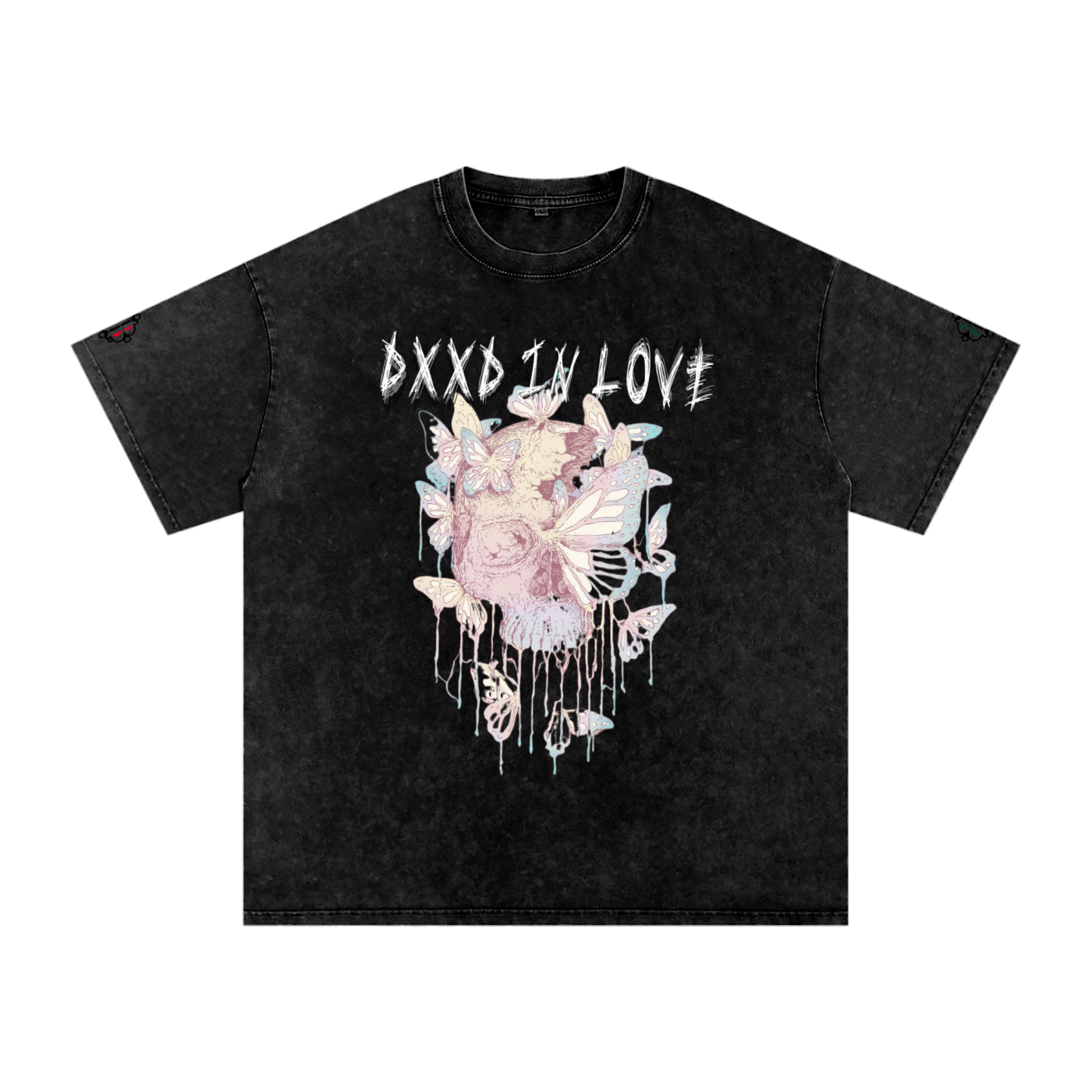 BOOJI ITALY "DXXD IN LOVE" LINE SNOW WASHED T-SHIRT