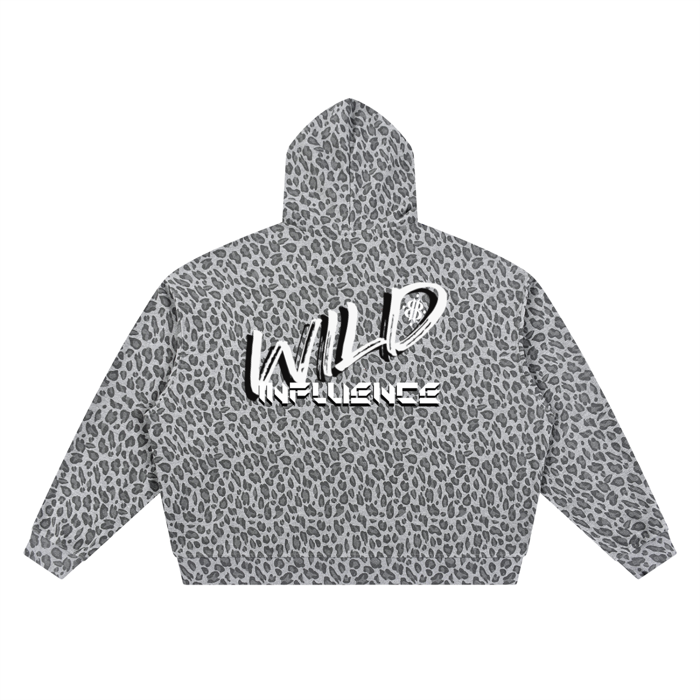 BOOJI ITALY 'WILD INFLUENCE" LEOPARD PRINT FULL ZIP HOODIE