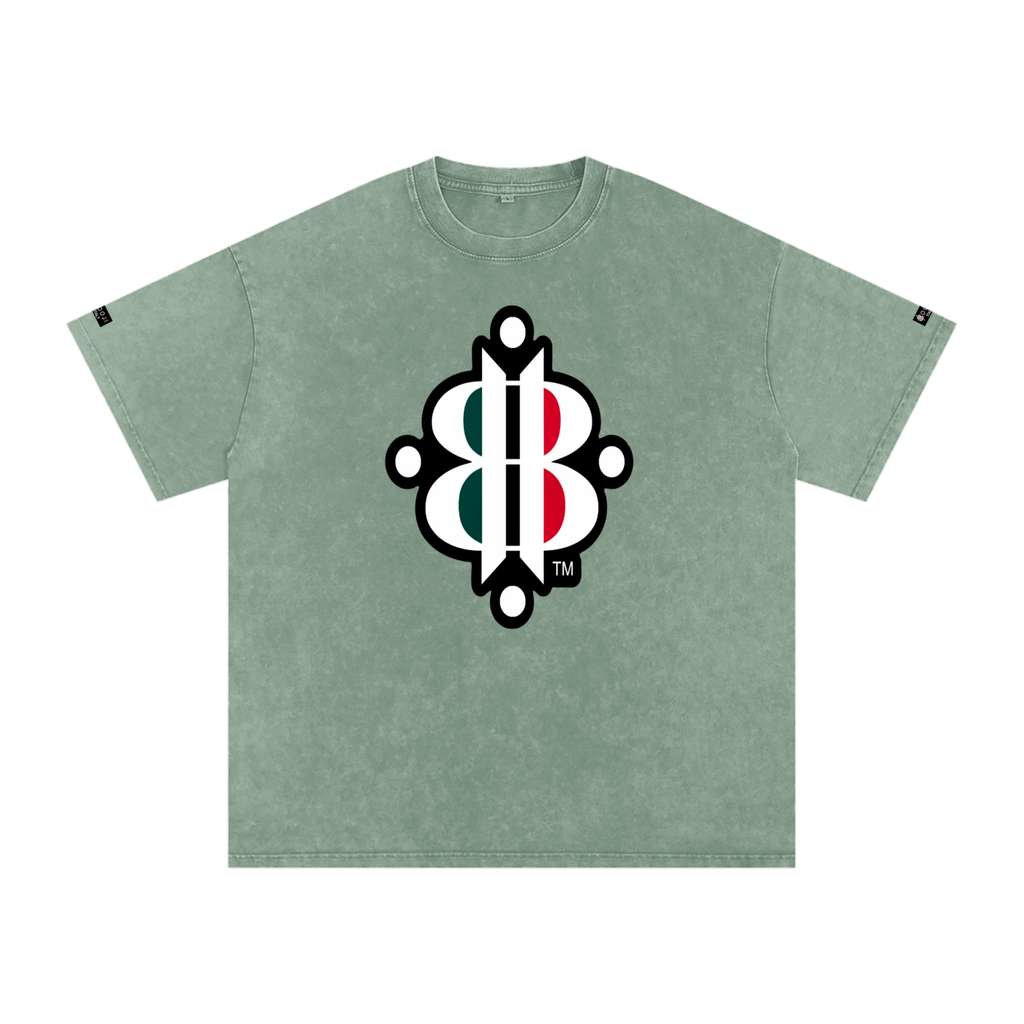 BOOJI ITALY "FLY DENIM MFR." SNOW WASHED T-SHIRT