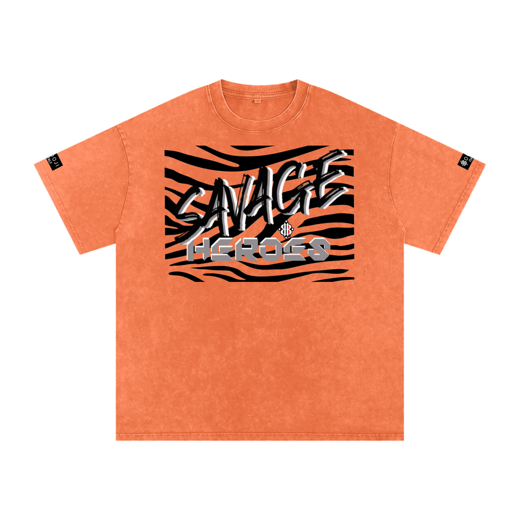 BOOJI ITALY "SAVAGE HEROES" SNOW WASHED T-SHIRT