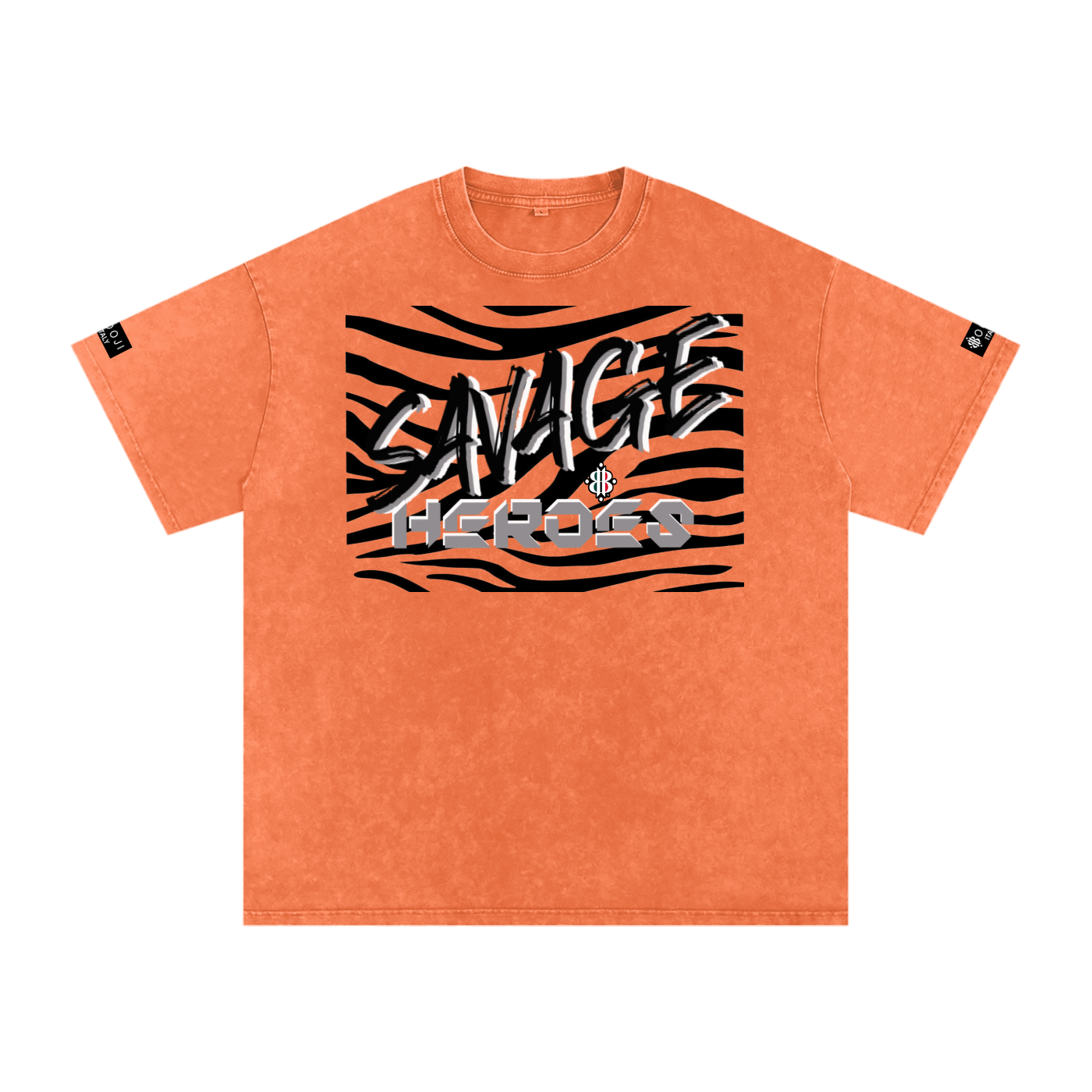 BOOJI ITALY "SAVAGE HEROES" SNOW WASHED T-SHIRT