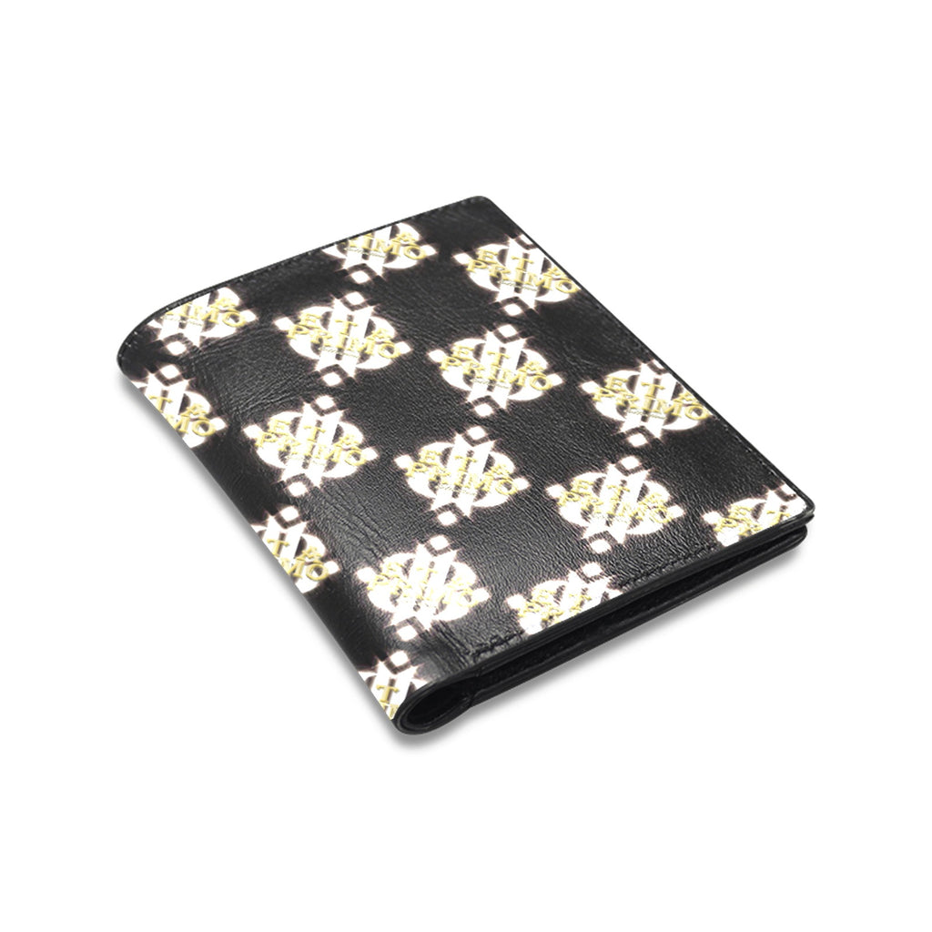 BOOJI ITALY ETA PRIMO COLLECTION LOGO PATTERN MEN'S LEATHER WALLET
