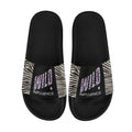 BOOJI ITALY WILD INFLUENCE ZEBRA LOGO WOMEN'S BLACK SOLE SLIDES
